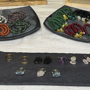 50% OFF VARIOUS CRYSTAL BRACELETS + RINGS - $8/each